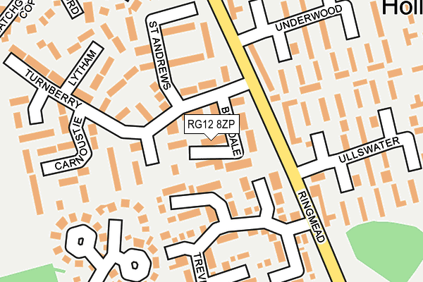 RG12 8ZP map - OS OpenMap – Local (Ordnance Survey) RG12 8ZP map - OS OpenMap – Local (Ordnance Survey)