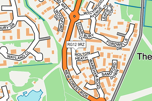 RG12 9RZ map - OS OpenMap – Local (Ordnance Survey) RG12 9RZ map - OS OpenMap – Local (Ordnance Survey)