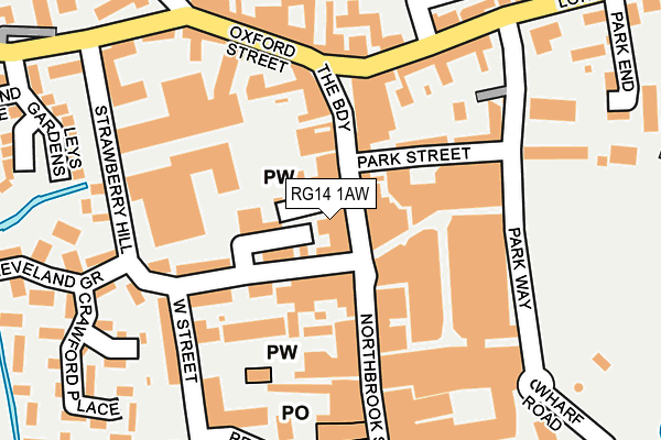RG14 1AW map - OS OpenMap – Local (Ordnance Survey) RG14 1AW map - OS OpenMap – Local (Ordnance Survey)