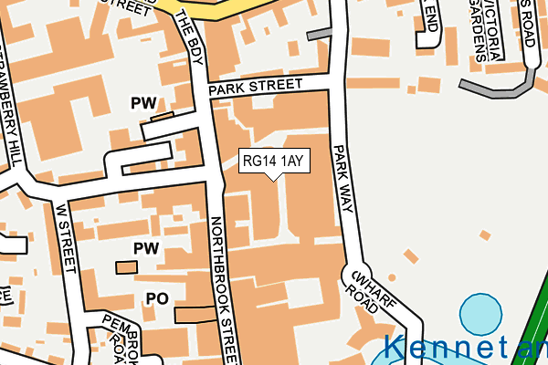 RG14 1AY map - OS OpenMap – Local (Ordnance Survey) RG14 1AY map - OS OpenMap – Local (Ordnance Survey)