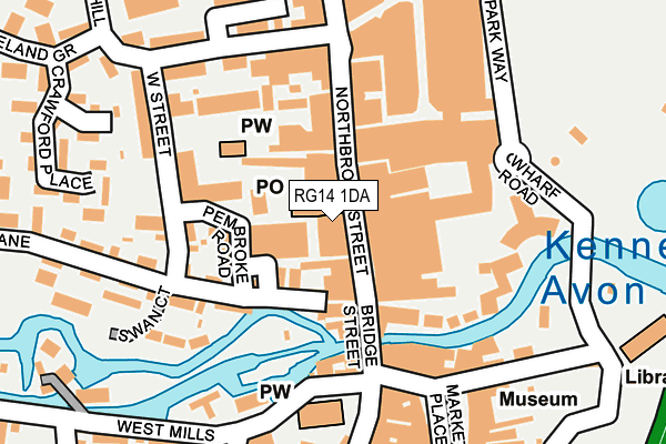 RG14 1DA map - OS OpenMap – Local (Ordnance Survey) RG14 1DA map - OS OpenMap – Local (Ordnance Survey)