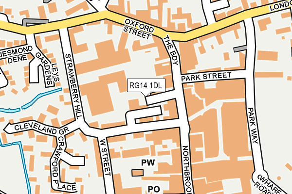 RG14 1DL map - OS OpenMap – Local (Ordnance Survey) RG14 1DL map - OS OpenMap – Local (Ordnance Survey)