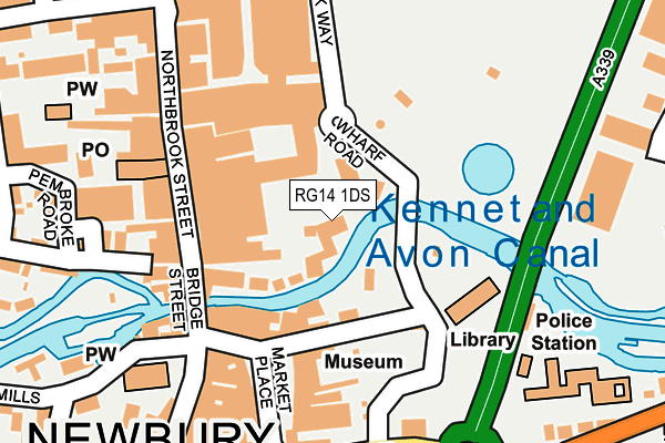 RG14 1DS map - OS OpenMap – Local (Ordnance Survey) RG14 1DS map - OS OpenMap – Local (Ordnance Survey)