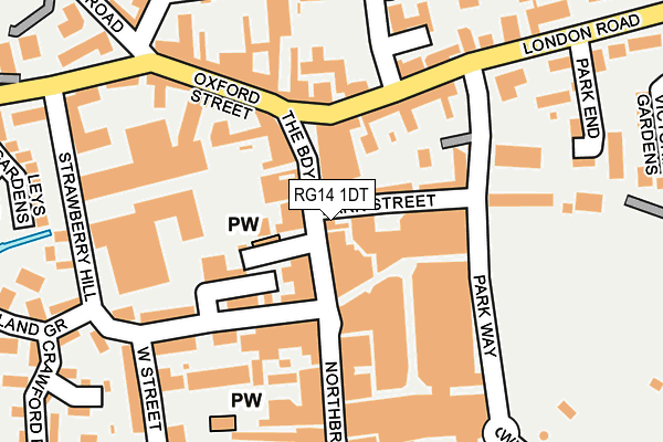 RG14 1DT map - OS OpenMap – Local (Ordnance Survey) RG14 1DT map - OS OpenMap – Local (Ordnance Survey)