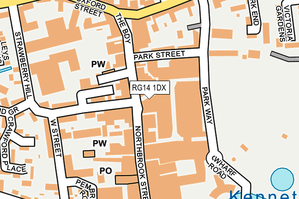 RG14 1DX map - OS OpenMap – Local (Ordnance Survey) RG14 1DX map - OS OpenMap – Local (Ordnance Survey)