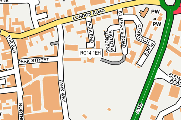 RG14 1EH map - OS OpenMap – Local (Ordnance Survey) RG14 1EH map - OS OpenMap – Local (Ordnance Survey)