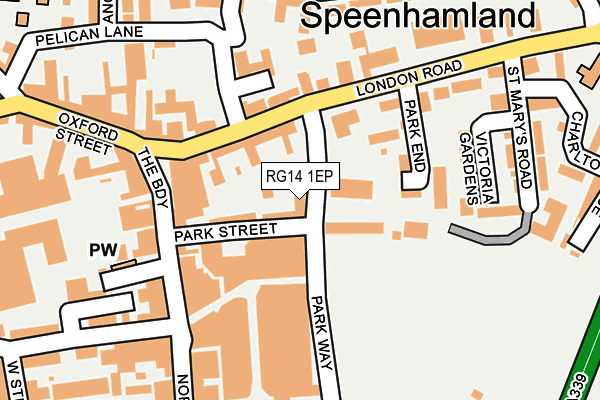 RG14 1EP map - OS OpenMap – Local (Ordnance Survey) RG14 1EP map - OS OpenMap – Local (Ordnance Survey)