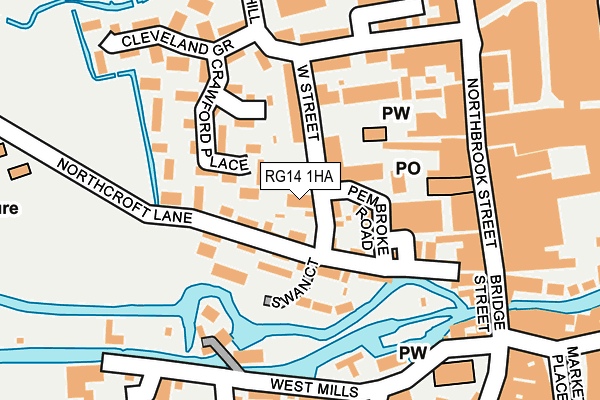RG14 1HA map - OS OpenMap – Local (Ordnance Survey) RG14 1HA map - OS OpenMap – Local (Ordnance Survey)