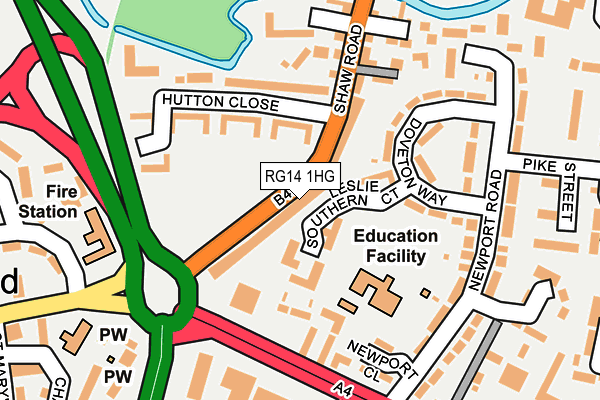 RG14 1HG map - OS OpenMap – Local (Ordnance Survey) RG14 1HG map - OS OpenMap – Local (Ordnance Survey)
