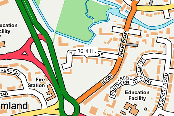 RG14 1HJ map - OS OpenMap – Local (Ordnance Survey) RG14 1HJ map - OS OpenMap – Local (Ordnance Survey)