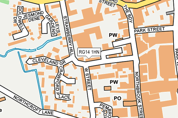 RG14 1HN map - OS OpenMap – Local (Ordnance Survey) RG14 1HN map - OS OpenMap – Local (Ordnance Survey)