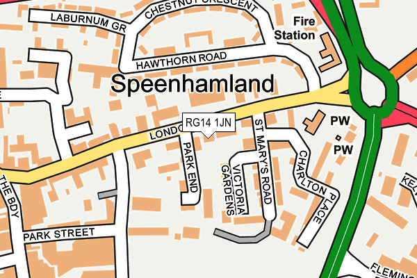RG14 1JN map - OS OpenMap – Local (Ordnance Survey) RG14 1JN map - OS OpenMap – Local (Ordnance Survey)