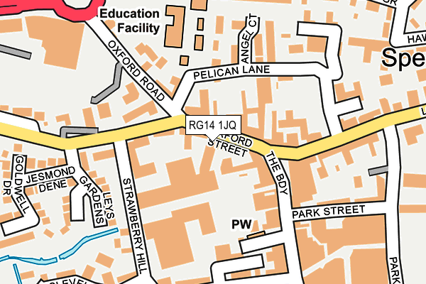 RG14 1JQ map - OS OpenMap – Local (Ordnance Survey) RG14 1JQ map - OS OpenMap – Local (Ordnance Survey)