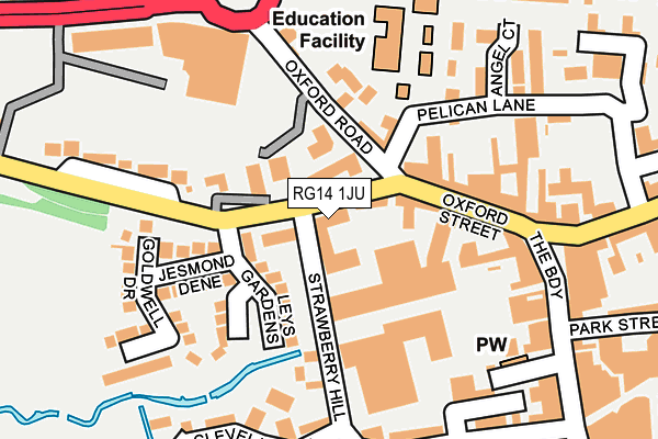 RG14 1JU map - OS OpenMap – Local (Ordnance Survey) RG14 1JU map - OS OpenMap – Local (Ordnance Survey)