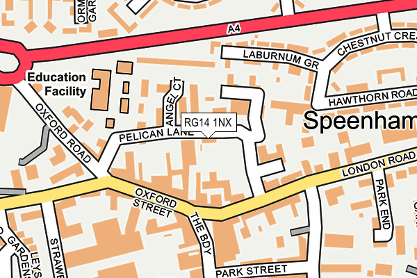 RG14 1NX map - OS OpenMap – Local (Ordnance Survey) RG14 1NX map - OS OpenMap – Local (Ordnance Survey)