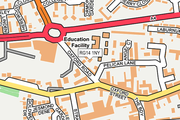 RG14 1NY map - OS OpenMap – Local (Ordnance Survey) RG14 1NY map - OS OpenMap – Local (Ordnance Survey)