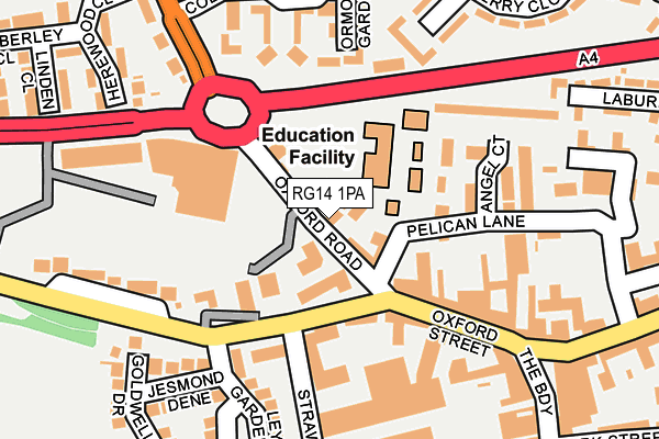 RG14 1PA map - OS OpenMap – Local (Ordnance Survey) RG14 1PA map - OS OpenMap – Local (Ordnance Survey)