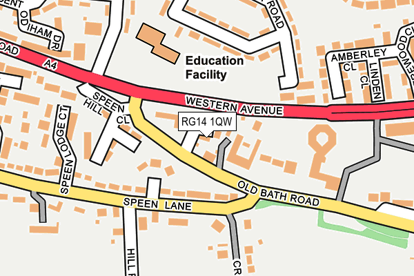 RG14 1QW map - OS OpenMap – Local (Ordnance Survey) RG14 1QW map - OS OpenMap – Local (Ordnance Survey)