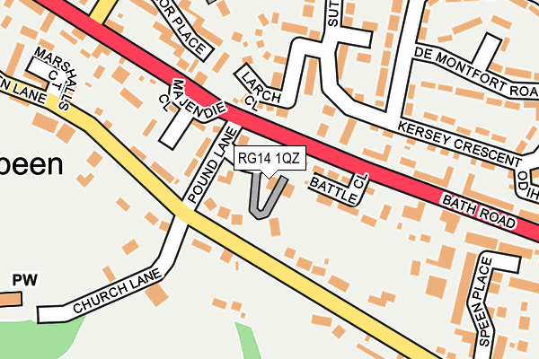 RG14 1QZ map - OS OpenMap – Local (Ordnance Survey) RG14 1QZ map - OS OpenMap – Local (Ordnance Survey)