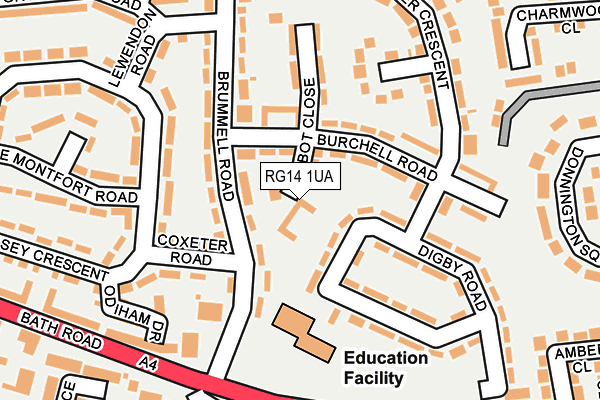 RG14 1UA map - OS OpenMap – Local (Ordnance Survey) RG14 1UA map - OS OpenMap – Local (Ordnance Survey)