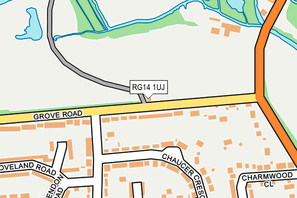 RG14 1UJ map - OS OpenMap – Local (Ordnance Survey) RG14 1UJ map - OS OpenMap – Local (Ordnance Survey)