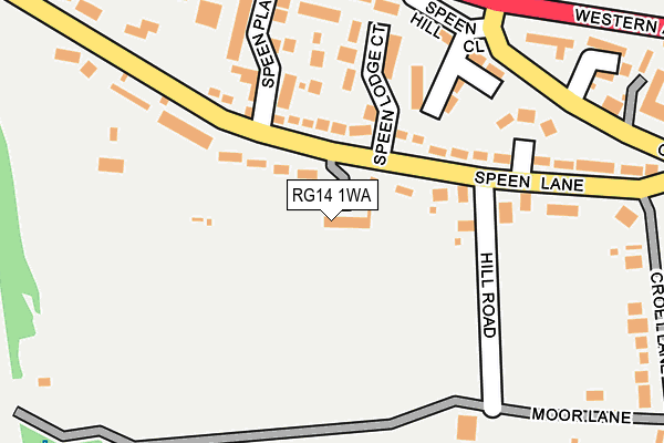 RG14 1WA map - OS OpenMap – Local (Ordnance Survey) RG14 1WA map - OS OpenMap – Local (Ordnance Survey)