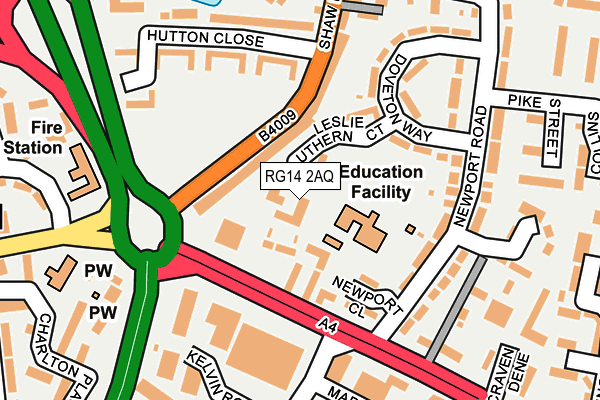 RG14 2AQ map - OS OpenMap – Local (Ordnance Survey) RG14 2AQ map - OS OpenMap – Local (Ordnance Survey)