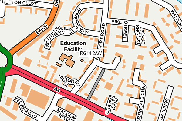 RG14 2AW map - OS OpenMap – Local (Ordnance Survey) RG14 2AW map - OS OpenMap – Local (Ordnance Survey)