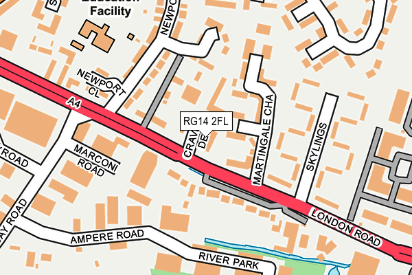 RG14 2FL map - OS OpenMap – Local (Ordnance Survey) RG14 2FL map - OS OpenMap – Local (Ordnance Survey)