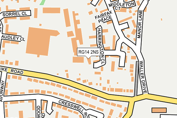 RG14 2NS map - OS OpenMap – Local (Ordnance Survey) RG14 2NS map - OS OpenMap – Local (Ordnance Survey)