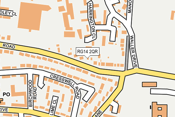 RG14 2QR map - OS OpenMap – Local (Ordnance Survey) RG14 2QR map - OS OpenMap – Local (Ordnance Survey)