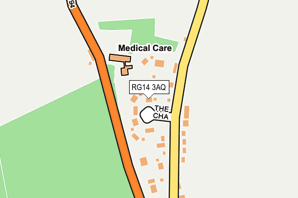 RG14 3AQ map - OS OpenMap – Local (Ordnance Survey)