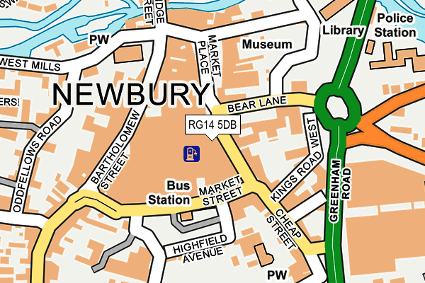 RG14 5DB map - OS OpenMap – Local (Ordnance Survey) RG14 5DB map - OS OpenMap – Local (Ordnance Survey)