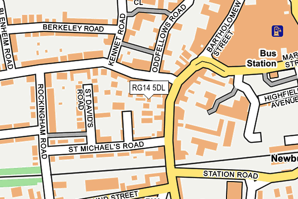 RG14 5DL map - OS OpenMap – Local (Ordnance Survey) RG14 5DL map - OS OpenMap – Local (Ordnance Survey)
