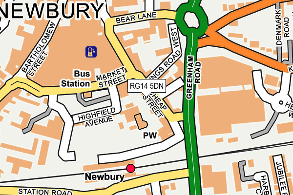 RG14 5DN map - OS OpenMap – Local (Ordnance Survey) RG14 5DN map - OS OpenMap – Local (Ordnance Survey)