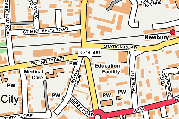 RG14 5DU map - OS OpenMap – Local (Ordnance Survey) RG14 5DU map - OS OpenMap – Local (Ordnance Survey)