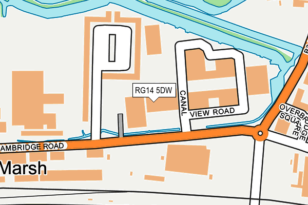 RG14 5DW map - OS OpenMap – Local (Ordnance Survey) RG14 5DW map - OS OpenMap – Local (Ordnance Survey)