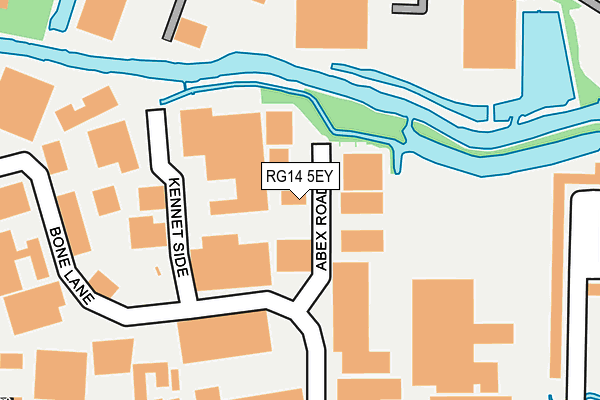 RG14 5EY map - OS OpenMap – Local (Ordnance Survey) RG14 5EY map - OS OpenMap – Local (Ordnance Survey)