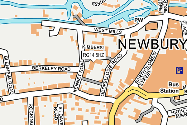 RG14 5HZ map - OS OpenMap – Local (Ordnance Survey)