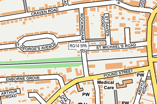 RG14 5PA map - OS OpenMap – Local (Ordnance Survey) RG14 5PA map - OS OpenMap – Local (Ordnance Survey)