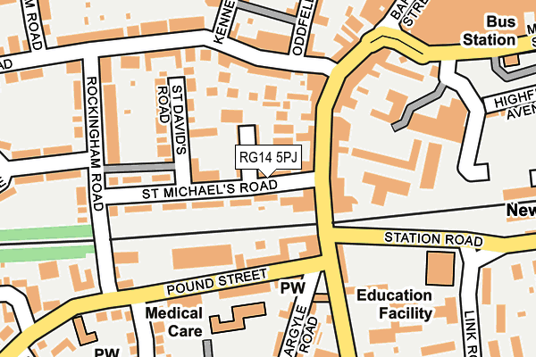 RG14 5PJ map - OS OpenMap – Local (Ordnance Survey) RG14 5PJ map - OS OpenMap – Local (Ordnance Survey)