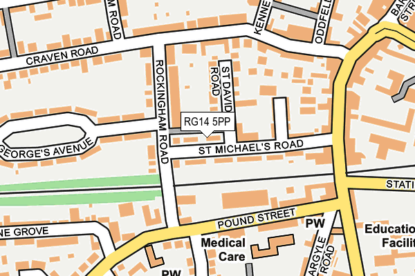 RG14 5PP map - OS OpenMap – Local (Ordnance Survey) RG14 5PP map - OS OpenMap – Local (Ordnance Survey)