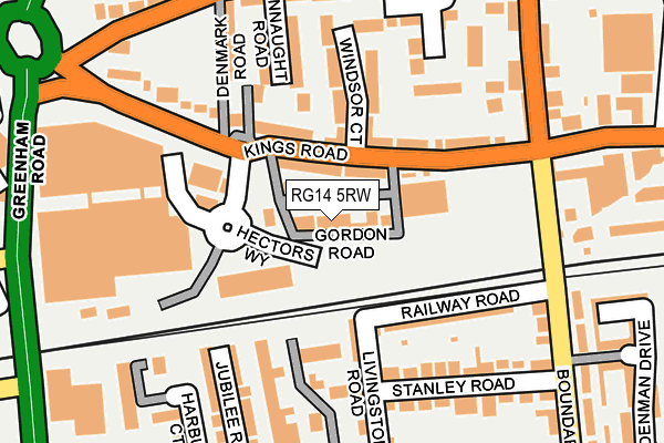 RG14 5RW map - OS OpenMap – Local (Ordnance Survey) RG14 5RW map - OS OpenMap – Local (Ordnance Survey)