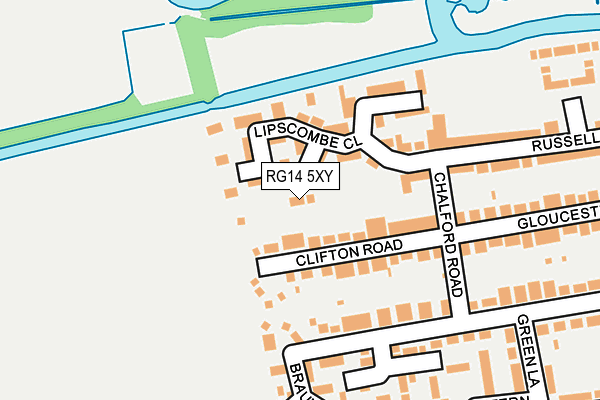 RG14 5XY map - OS OpenMap – Local (Ordnance Survey) RG14 5XY map - OS OpenMap – Local (Ordnance Survey)