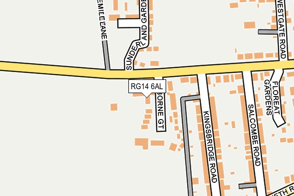 RG14 6AL map - OS OpenMap – Local (Ordnance Survey) RG14 6AL map - OS OpenMap – Local (Ordnance Survey)