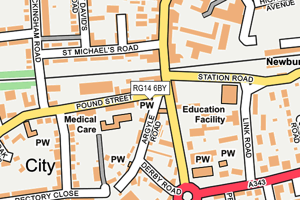 RG14 6BY map - OS OpenMap – Local (Ordnance Survey) RG14 6BY map - OS OpenMap – Local (Ordnance Survey)