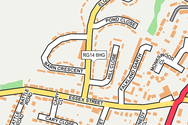 RG14 6HG map - OS OpenMap – Local (Ordnance Survey) RG14 6HG map - OS OpenMap – Local (Ordnance Survey)