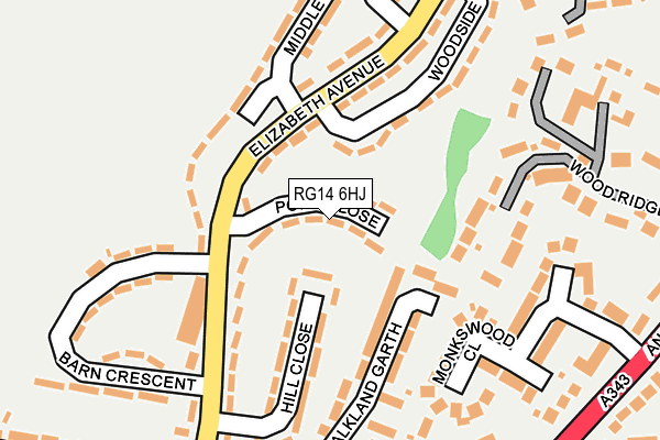 RG14 6HJ map - OS OpenMap – Local (Ordnance Survey) RG14 6HJ map - OS OpenMap – Local (Ordnance Survey)