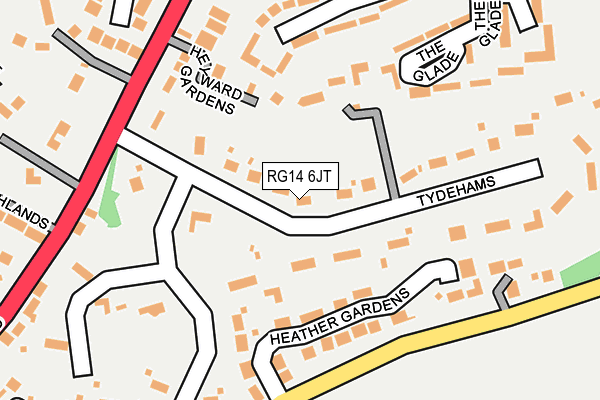 RG14 6JT map - OS OpenMap – Local (Ordnance Survey) RG14 6JT map - OS OpenMap – Local (Ordnance Survey)