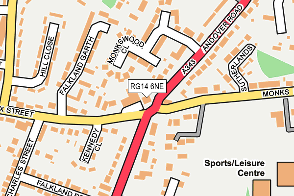 RG14 6NE map - OS OpenMap – Local (Ordnance Survey) RG14 6NE map - OS OpenMap – Local (Ordnance Survey)
